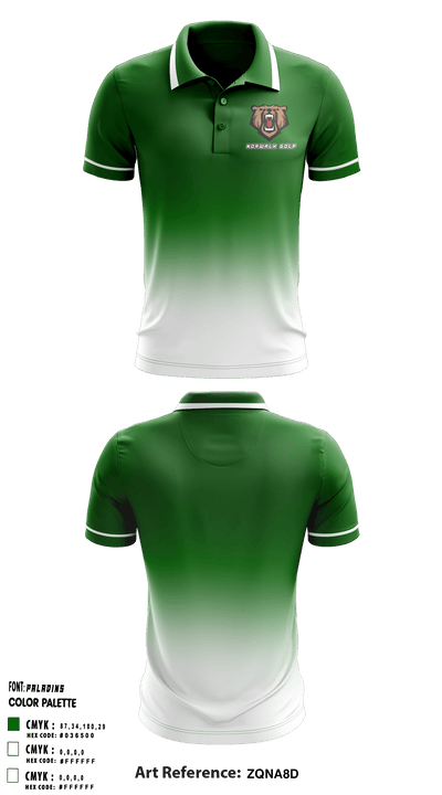 Norwalk High School Golf 95211200 Short Sleeve Performance Polo - 1