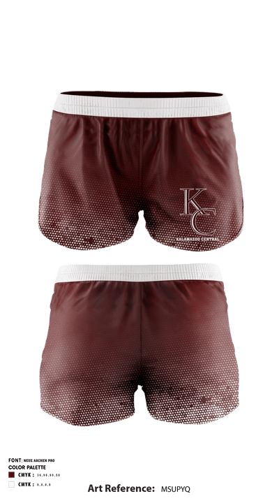 Kalamazoo Central High School Swimming 2303509 Women's Shorts - 1