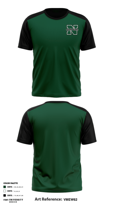 North High School Women's Volleyball 81034390 Short Sleeve Performance Shirt - 1