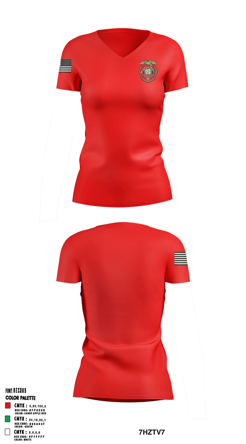 Women's Short Sleeve Vneck Shirt, , Fire Department, Teamtime, Team time, sublimation, custom sports apparel, team uniforms, spirit wear, spiritwear, sports uniforms, custom shirts, team store, custom team store, fundraiser sports, apparel fundraiser