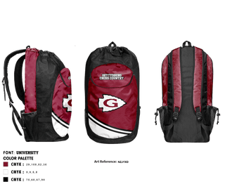 Gear Bag, Gettysburg Area HS Cross Country, Cross Country, Teamtime, Team time, sublimation, custom sports apparel, team uniforms, spirit wear, spiritwear, sports uniforms, custom shirts, team store, custom team store, fundraiser sports, apparel fundraiser