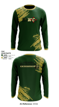 Badlands Badgers Wrestling Club 25990091 Long Sleeve Rash Guard Shirt - 1