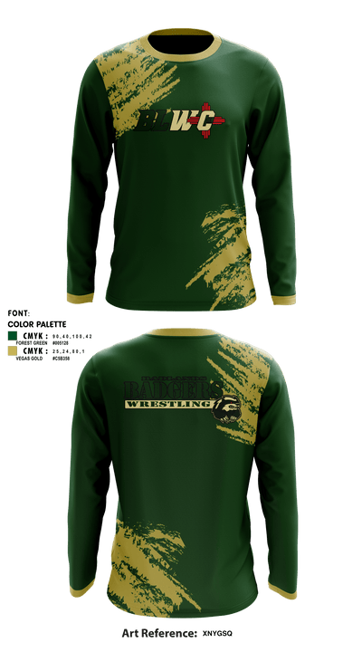 Badlands Badgers Wrestling Club 25990091 Long Sleeve Rash Guard Shirt - 1