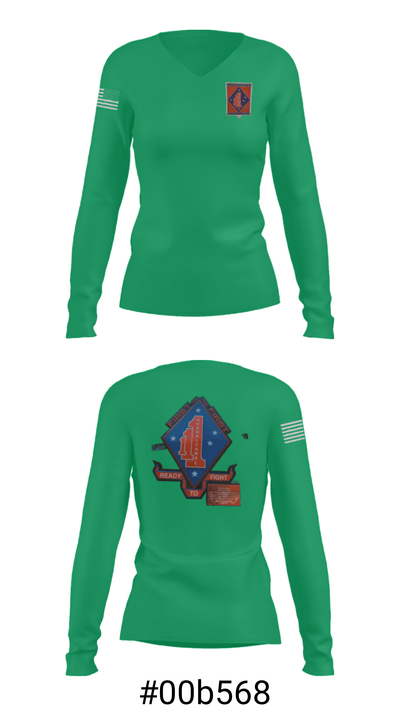 V1/1 23142041 Women's Long Sleeve V-neck Shirt - 37