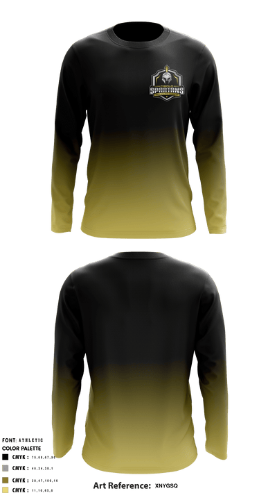 Cibolo Spartans 53751660 Long Sleeve Performance Shirt - 7