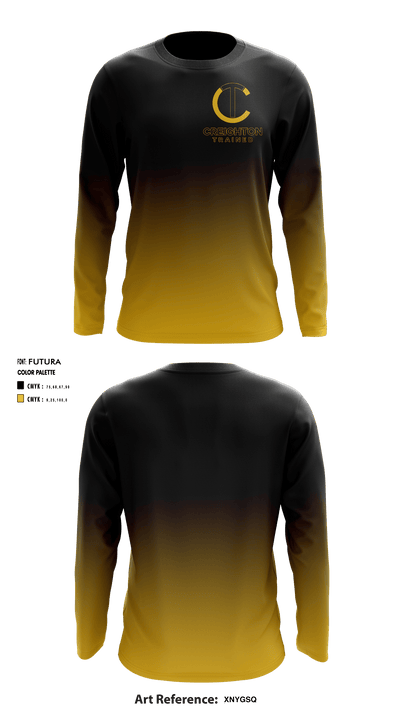 Creighton Trained 96948021 Long Sleeve Performance Shirt - 1