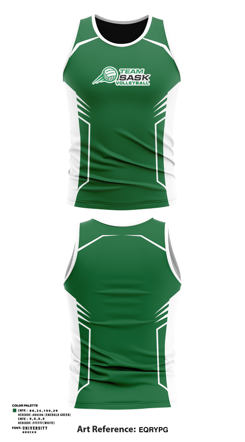 Tank Top, Sask Volleyball, Men's Volleyball, Teamtime, Team time, sublimation, custom sports apparel, team uniforms, spirit wear, spiritwear, sports uniforms, custom shirts, team store, custom team store, fundraiser sports, apparel fundraiser