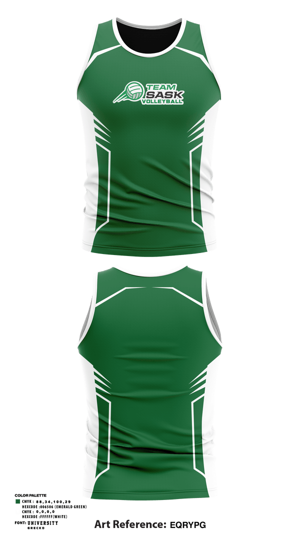 Tank Top, Sask Volleyball, Men's Volleyball, Teamtime, Team time, sublimation, custom sports apparel, team uniforms, spirit wear, spiritwear, sports uniforms, custom shirts, team store, custom team store, fundraiser sports, apparel fundraiser