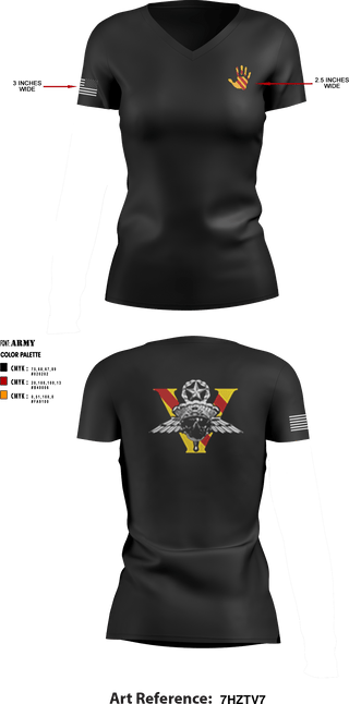 Women's Short Sleeve Vneck Shirt, , Army, Teamtime, Team time, sublimation, custom sports apparel, team uniforms, spirit wear, spiritwear, sports uniforms, custom shirts, team store, custom team store, fundraiser sports, apparel fundraiser