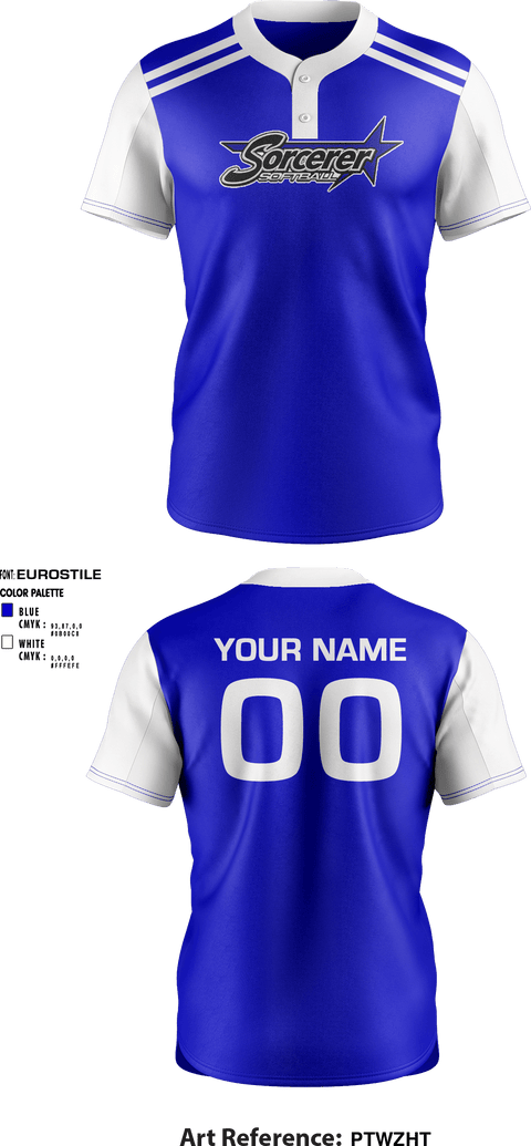 Full Button Softball Jersey, Sorcerer Fastpitch Softball, Softball, Teamtime, Team time, sublimation, custom sports apparel, team uniforms, spirit wear, spiritwear, sports uniforms, custom shirts, team store, custom team store, fundraiser sports, apparel fundraiser