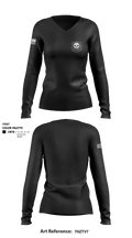 Pt staff 33492511 Women's Long Sleeve V-neck Shirt - 1