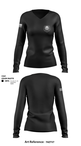Women's Long Sleeve Vneck Shirt, , Police, Teamtime, Team time, sublimation, custom sports apparel, team uniforms, spirit wear, spiritwear, sports uniforms, custom shirts, team store, custom team store, fundraiser sports, apparel fundraiser