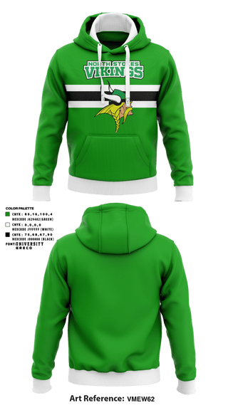 Hoodie, North Stokes Vikings, Golf, Teamtime, Team time, sublimation, custom sports apparel, team uniforms, spirit wear, spiritwear, sports uniforms, custom shirts, team store, custom team store, fundraiser sports, apparel fundraiser