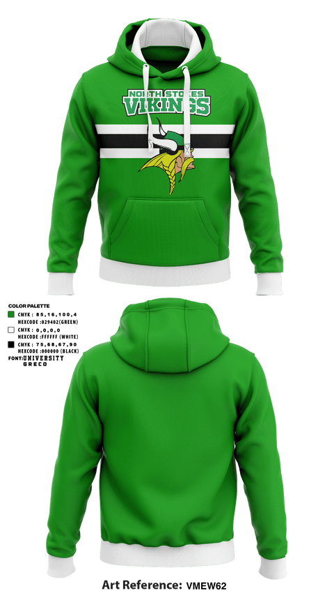Hoodie, North Stokes Vikings, Golf, Teamtime, Team time, sublimation, custom sports apparel, team uniforms, spirit wear, spiritwear, sports uniforms, custom shirts, team store, custom team store, fundraiser sports, apparel fundraiser