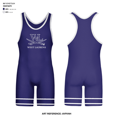 West Laurens High School Wrestling 83204724 Wrestling Singlet - 1