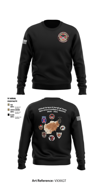 402nd Forward Surgical Team 1621441 Crew Neck Sweatshirt - 6
