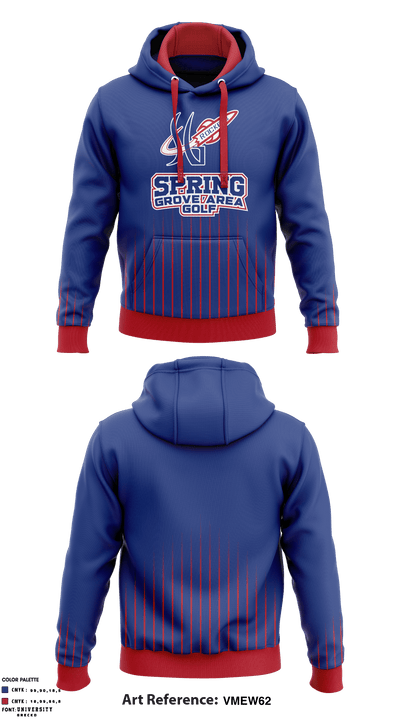 Spring Grove Area High School Golf 69267511 Hoodie - 1
