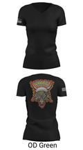 18th Ordnance Company EOD 8486026 Women's Short Sleeve V-neck Shirt - 18