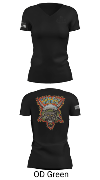 Women's Short Sleeve Vneck Shirt, , Army, Teamtime, Team time, sublimation, custom sports apparel, team uniforms, spirit wear, spiritwear, sports uniforms, custom shirts, team store, custom team store, fundraiser sports, apparel fundraiser