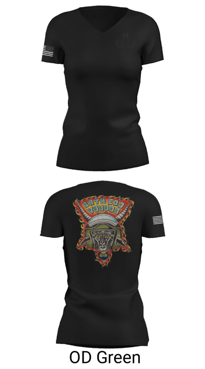 18th Ordnance Company EOD 8486026 Women's Short Sleeve V-neck Shirt - 18