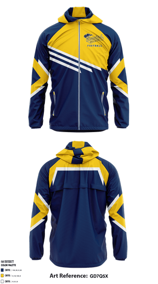 Windbreaker, Euclid High School Football, Football, Teamtime, Team time, sublimation, custom sports apparel, team uniforms, spirit wear, spiritwear, sports uniforms, custom shirts, team store, custom team store, fundraiser sports, apparel fundraiser