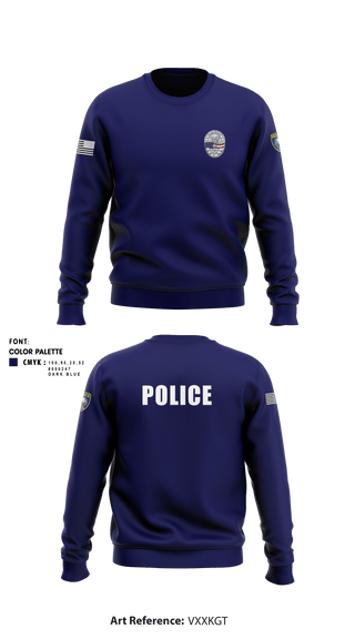 Crew Neck Sweatshirt, , Police, Teamtime, Team time, sublimation, custom sports apparel, team uniforms, spirit wear, spiritwear, sports uniforms, custom shirts, team store, custom team store, fundraiser sports, apparel fundraiser