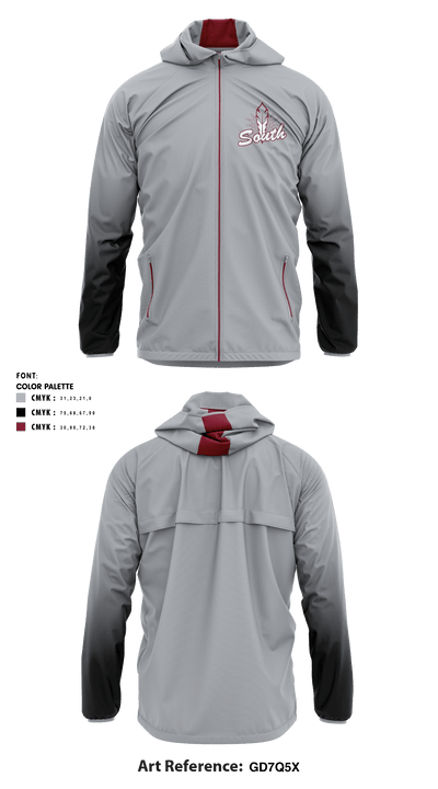 Coastal Alabama Baseball 56455274 Windbreaker - 2