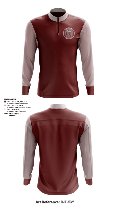 Union Grove Middle School Basketball 26435919 Quarter Zip Jacket - 1