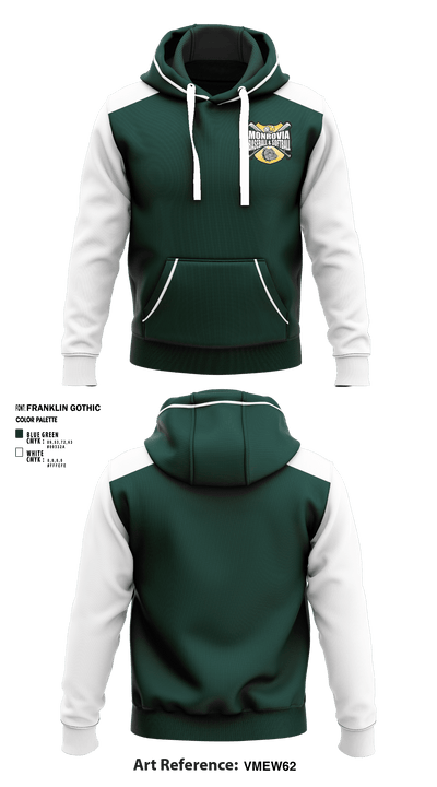 Monrovia Youth Organized Baseball and Softball 86858089 Hoodie - 1