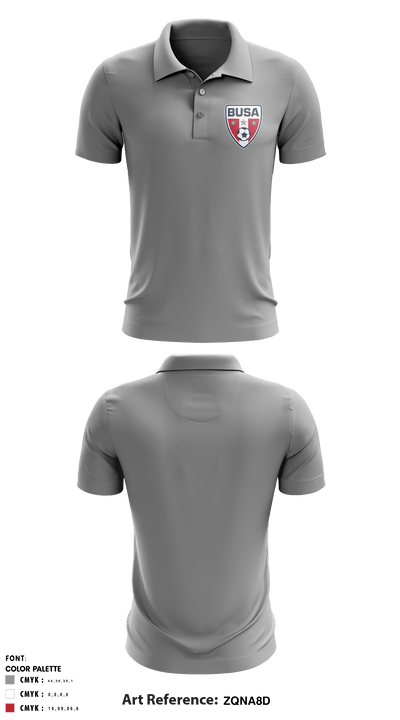 BUSA 13833283 Short Sleeve Performance Polo - 4