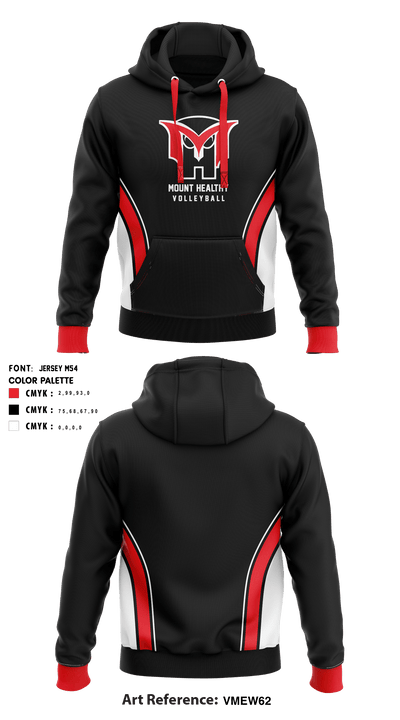 Mount Healthy Volleyball 55338913 Hoodie - 1