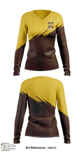 Kickapoo High School E-Sports 69318516 Women's Long Sleeve V-neck Shirt - 1
