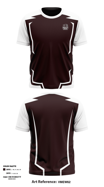 Portville Central High School Football 13304766 Short Sleeve Performance Shirt - 1