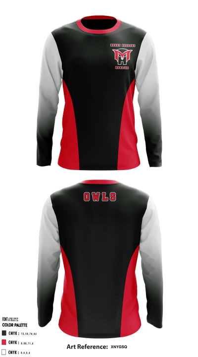 Mount Healthy Bowling 40547761 Long Sleeve Performance Shirt - 2