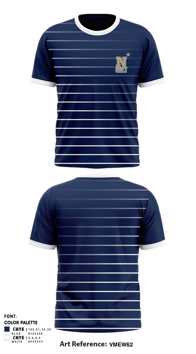 US Naval Academy Women's Tennis 46296376 Short Sleeve Performance Shirt - 1