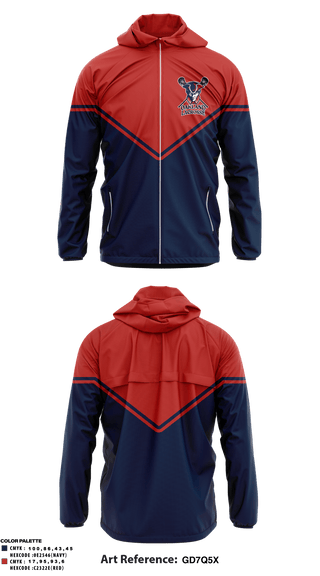 Windbreaker, Oakland Lacrosse, , Teamtime, Team time, sublimation, custom sports apparel, team uniforms, spirit wear, spiritwear, sports uniforms, custom shirts, team store, custom team store, fundraiser sports, apparel fundraiser