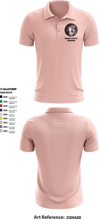Short Sleeve Performance Polo, Venom Sports Training, Men's Basketball, Teamtime, Team time, sublimation, custom sports apparel, team uniforms, spirit wear, spiritwear, sports uniforms, custom shirts, team store, custom team store, fundraiser sports, apparel fundraiser