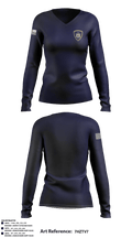 NYS Courts 10687750 Women's Long Sleeve V-neck Shirt - 2
