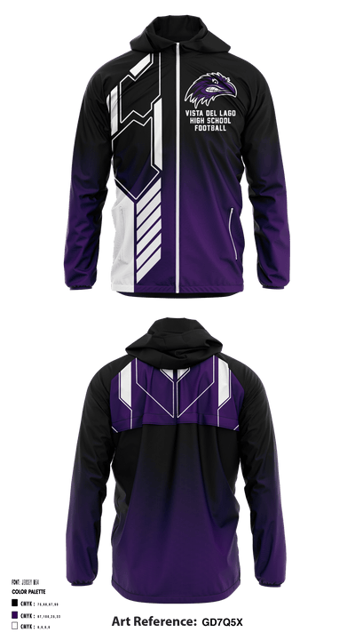 Vista Del Lago High School Football 57133164 Windbreaker - 1