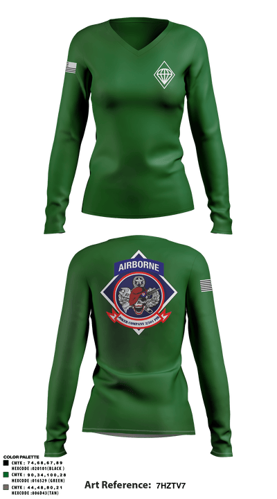 Joker Company 2/501 PIR 76292379 Women's Long Sleeve V-neck Shirt - 2