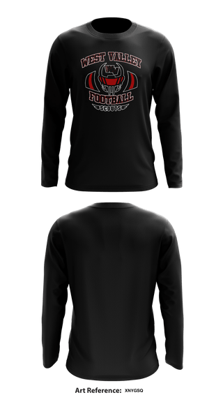 Long Sleeve Performance Shirt, West Valley Scouts, Football, Teamtime, Team time, sublimation, custom sports apparel, team uniforms, spirit wear, spiritwear, sports uniforms, custom shirts, team store, custom team store, fundraiser sports, apparel fundraiser