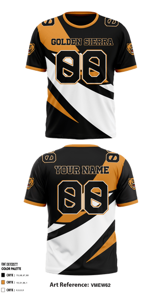 Short Sleeve Performance Shirt, Golden Sierra High School Football, Football, Teamtime, Team time, sublimation, custom sports apparel, team uniforms, spirit wear, spiritwear, sports uniforms, custom shirts, team store, custom team store, fundraiser sports, apparel fundraiser