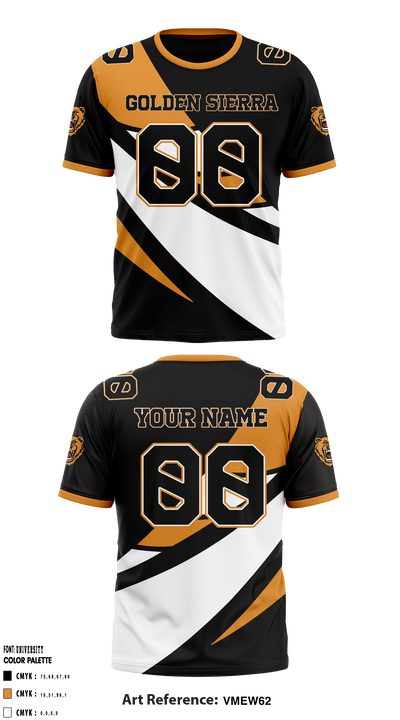Golden Sierra High School Football 53743048 Short Sleeve Performance Shirt - 2