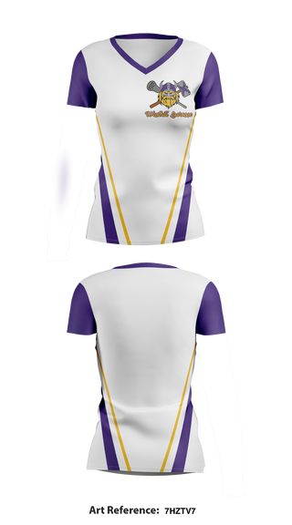 Westhill lacrosse 39373942 Women's Short Sleeve V-neck Shirt - 1