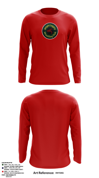 Amphi Legacy Wrestling Club 71655946 Long Sleeve Performance Shirt - 5