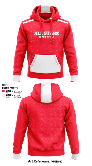 Hoodie, All Stars, Track & Field, Teamtime, Team time, sublimation, custom sports apparel, team uniforms, spirit wear, spiritwear, sports uniforms, custom shirts, team store, custom team store, fundraiser sports, apparel fundraiser