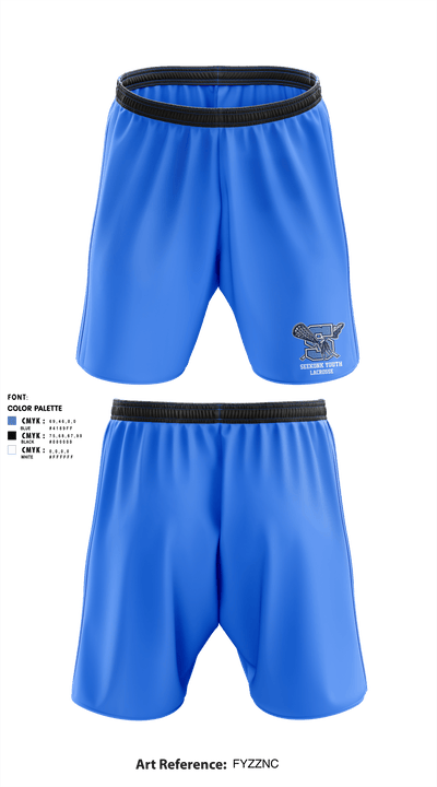 Seekonk Youth Lacrosse Association 36521970 Athletic Shorts With Pockets - 1