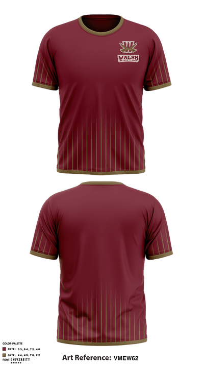 Walsh University 1552136 Short Sleeve Performance Shirt - 1