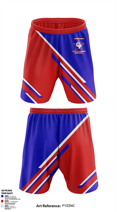 Grandview Little League 54522421 Athletic Shorts With Pockets - 1
