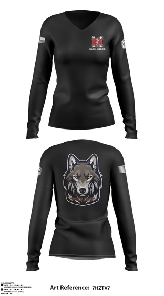 Women's Long Sleeve Vneck Shirt, , Army, Teamtime, Team time, sublimation, custom sports apparel, team uniforms, spirit wear, spiritwear, sports uniforms, custom shirts, team store, custom team store, fundraiser sports, apparel fundraiser